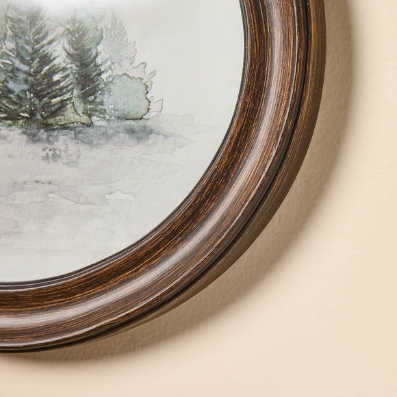 10”x12” Oval Framed Watercolor Trees Wall Art from Hearth & Hand™ with Magnolia - Picture 3 of 3